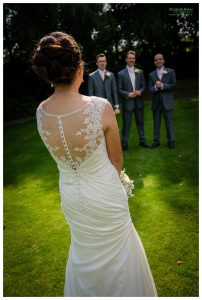back detail of bridal gown