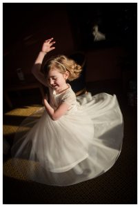 flower girl spinning