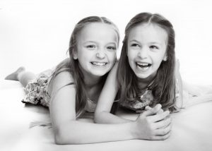 sisters laughing
