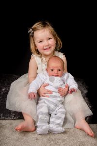 big sister and newborn