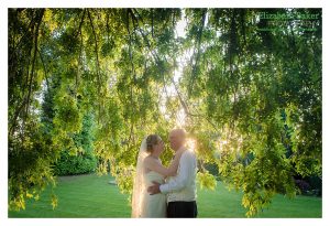 embrace under the willow tree