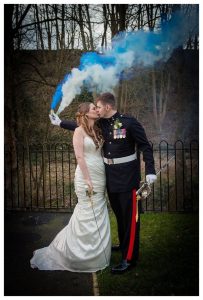 smoke bombs and kissing