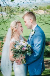 bride and groom portrait