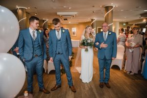 315 restaurant and spa wedding dad walks in with bride