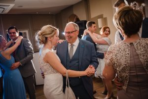 bride dances with dad