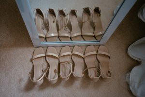 Shoes in mirror