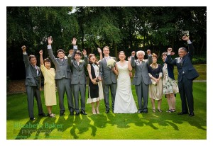 brides family happy shot