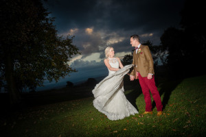 spinning dress dark sky setting sun