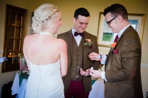 best man presents the rings