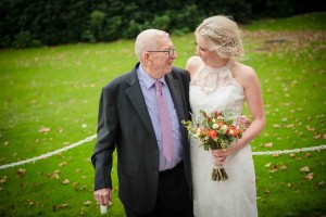 bride and grandad