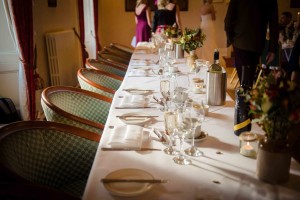 dining hall set up top table