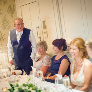 uncle gives speech top table