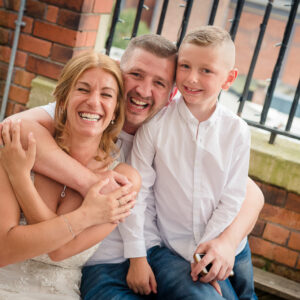 Bride and family