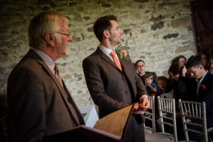 groom waiting for the bride