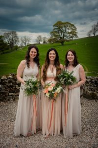 photograph of sisters and bridesmaids