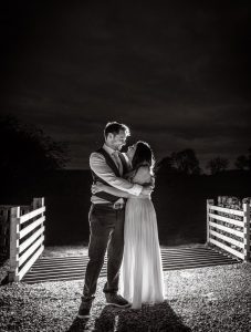 Knipe Hall wedding evening shot