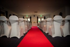 the wedding aisle