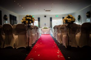 the wedding aisle