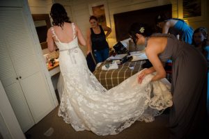 rear view of the dress