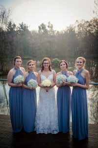 lovely winter sun for bridesmaids pic