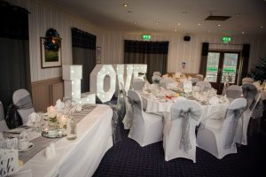 love sign at venue