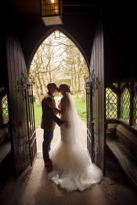 kissing in church doorway