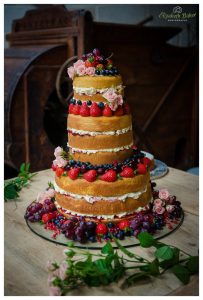 Naked wedding cake