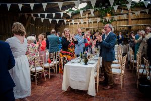 welcoming the newlyweds
