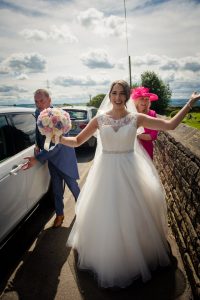 bride arrives