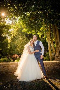 sunlight on the newlyweds
