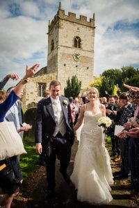 confetti photograph church path