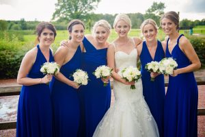 fun group pic at wedding