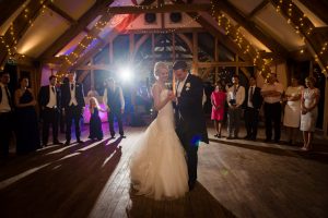 bride and groom dancing first dance