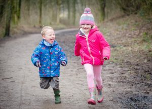 kids running towards camera