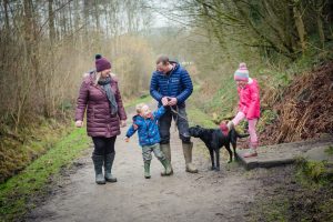 family laughing together