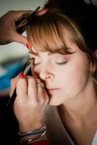 makeup artist at work