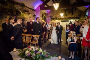 bride enters the ceremony