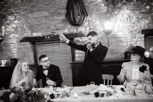 best man gives a toast