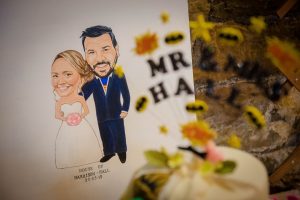 close up for bride and groom portrait