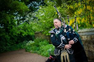 bagpipe player