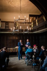 groom checks his watch