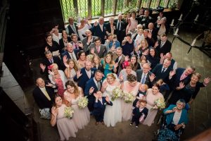 group shot of wedding party