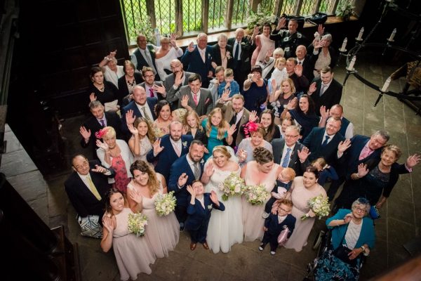 group shot of wedding party