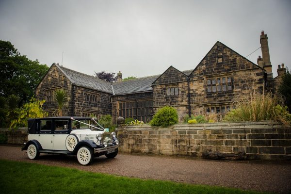 oakwell hall and wedding car