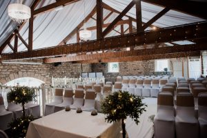 old barn esholt ceremony room set up