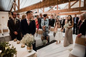 groom and ceremony starts