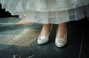 wedding shoes detail