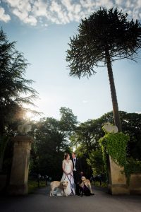 portrait of bride and groom