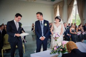 the best man presents the rings