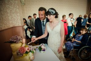 cutting of the cake